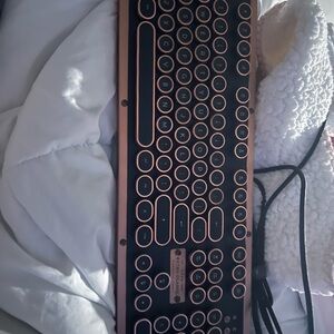 Retro Black and Copper Keyboard